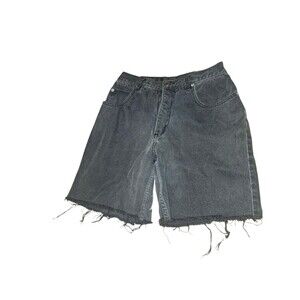 Vintage Denim Brighton Blues Black Cut Off 90's Mom Shorts 9/10 (6)